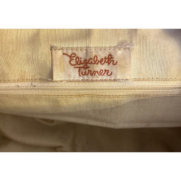 Vtg Elizabeth Turner Cross Stitch Needlepoint House Village Tapestry Purse Bag - Picture 10 of 10